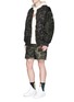Figure View - Click To Enlarge - 72951 - Camouflage print oversized padded MA-1 bomber jacket