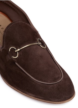 Detail View - Click To Enlarge - HENDERSON - Horsebit suede loafers