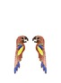 Main View - Click To Enlarge - ELIZABETH COLE - 'Paulina' Swarovski crystal parrot drop earrings