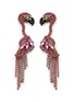 Main View - Click To Enlarge - ELIZABETH COLE - 'Georgy' Swarovski crystal flamingo drop earrings