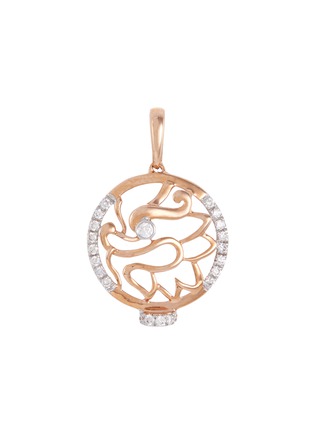 Main View - Click To Enlarge - LC COLLECTION JEWELLERY - Diamond 18k rose gold Chinese zodiac pendant – Dragon