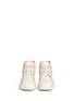 Figure View - Click To Enlarge - STELLA MCCARTNEY - Floral reverse appliqué high top kids sneakers