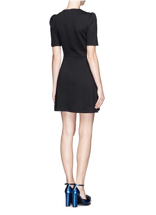 Back View - Click To Enlarge - CARVEN - Cutout jersey dress