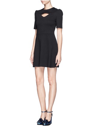 Figure View - Click To Enlarge - CARVEN - Cutout jersey dress