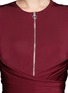 Detail View - Click To Enlarge - CARVEN - Drape waist pleat dress