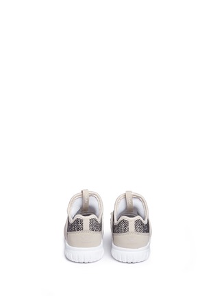 Back View - Click To Enlarge - ADIDAS - 'Tubular Radial' knit toddler slip-on sneakers