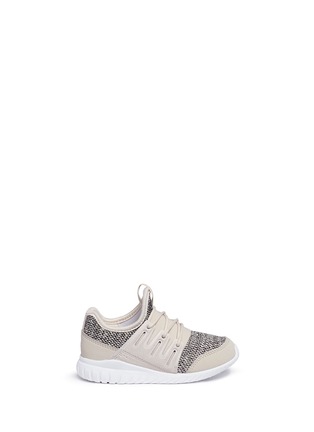 Main View - Click To Enlarge - ADIDAS - 'Tubular Radial' knit toddler slip-on sneakers