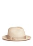 Main View - Click To Enlarge - BORSALINO - 'Quito' grosgrain bow straw Panama hat