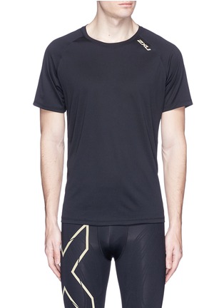 Main View - Click To Enlarge - 2XU - 'GHST' mesh jacquard performance T-shirt