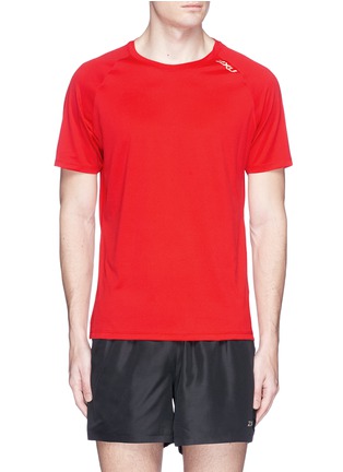 Main View - Click To Enlarge - 2XU - 'GHST' mesh jacquard performance T-shirt