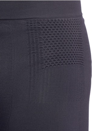 Detail View - Click To Enlarge - ADIDAS DAY ONE - Jacquard panel cropped compression performance leggings