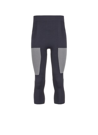 Main View - Click To Enlarge - ADIDAS DAY ONE - Jacquard panel cropped compression performance leggings