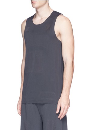 Front View - Click To Enlarge - ADIDAS DAY ONE - Jacquard stretch basketball tank top