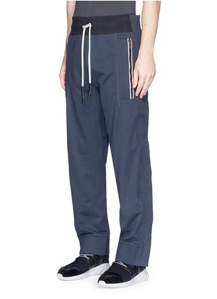 Front View - Click To Enlarge - ADIDAS DAY ONE - Button split outseam sweatpants