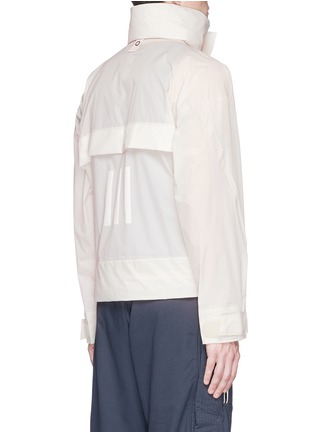 Back View - Click To Enlarge - ADIDAS DAY ONE - Packable hood sheer windbreaker