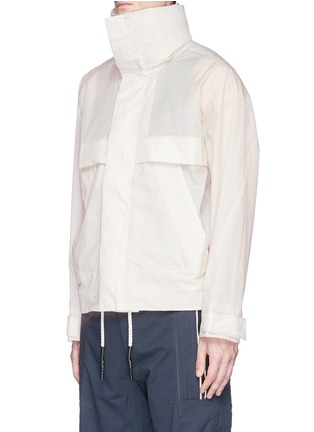 Front View - Click To Enlarge - ADIDAS DAY ONE - Packable hood sheer windbreaker
