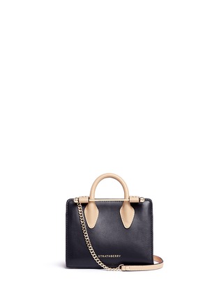 Main View - Click To Enlarge - STRATHBERRY - 'The Strathberry Nano' colourblock leather tote