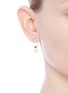 Figure View - Click To Enlarge - DELFINA DELETTREZ - ABC Micro Lips Piercing' freshwater pearl 18k yellow gold single earring – D