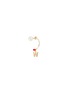 Main View - Click To Enlarge - DELFINA DELETTREZ - 'ABC Micro Lips Piercing' freshwater pearl 18k yellow gold single earring – W