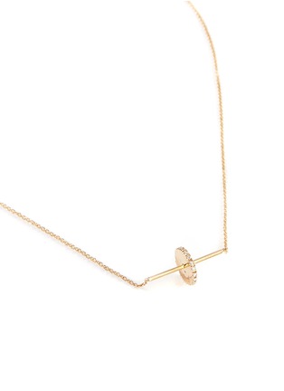 Figure View - Click To Enlarge - DELFINA DELETTREZ - 'ABC' diamond 18k yellow gold necklace