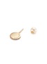 Detail View - Click To Enlarge - DELFINA DELETTREZ - Diamond freshwater pearl 18k gold floral single earring