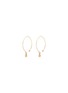 Main View - Click To Enlarge - MIZUKI - Small diamond 14k gold marquise hoop earrings