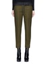 Main View - Click To Enlarge - HAIDER ACKERMANN - Lace-up waist cropped wool pants