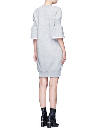 Back View - Click To Enlarge - SACAI - Cinched sleeve sweatshirt dress