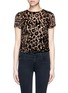 Main View - Click To Enlarge - ALICE & OLIVIA - 'Deandrea' leopard print devoré velvet T-shirt
