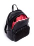  - MISCHA - Hexagon print coated canvas backpack