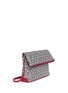 Detail View - Click To Enlarge - MISCHA - Hexagon print crossbody clutch