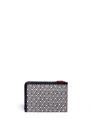 Detail View - Click To Enlarge - MISCHA - 'Folio clutch' in classic hexagon print