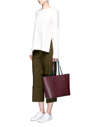 Figure View - Click To Enlarge - MISCHA - Monogram' perforated logo leather East West tote
