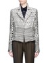 Main View - Click To Enlarge - HAIDER ACKERMANN - Diamond stripe jacquard jacket