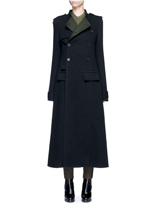 Main View - Click To Enlarge - HAIDER ACKERMANN - Wool linen blend trench coat
