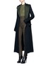 Figure View - Click To Enlarge - HAIDER ACKERMANN - Wool linen blend trench coat