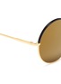 Detail View - Click To Enlarge - STEPHANE + CHRISTIAN - 'Cantabile' coated rim round metal mirror sunglasses
