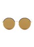 Main View - Click To Enlarge - STEPHANE + CHRISTIAN - 'Cantabile' coated rim round metal mirror sunglasses