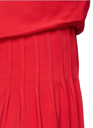 Detail View - Click To Enlarge - LANVIN - Neck tie pleated crepe dress