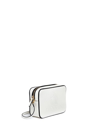 Front View - Click To Enlarge - LANVIN - 'Nomad' mini logo leather camera bag