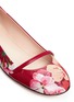 Detail View - Click To Enlarge - GUCCI - Shanghai Blooms' print leather Mary Jane flats