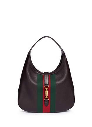 Main View - Click To Enlarge - GUCCI - Jackie Soft' medium pigprint leather hobo bag