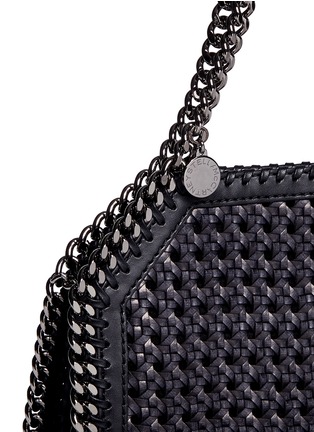 Detail View - Click To Enlarge - STELLA MCCARTNEY - 'Falabella' mini woven two-way chain tote