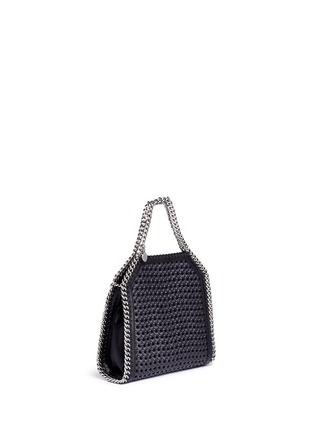 Front View - Click To Enlarge - STELLA MCCARTNEY - 'Falabella' mini woven two-way chain tote