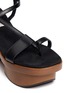 Detail View - Click To Enlarge - STELLA MCCARTNEY - Chunky wooden heel platform sandals