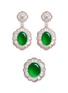 Main View - Click To Enlarge - SAMUEL KUNG - Jade diamond 18k rose gold earring and ring set