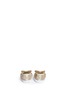 Back View - Click To Enlarge - STUART WEITZMAN - 'Baby Layla' perforated glitter infant ballerinas