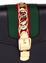 Detail View - Click To Enlarge - GUCCI - 'Sylvie' small leather chain Web shoulder bag