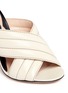 Detail View - Click To Enlarge - GUCCI - Stud snake heel ribbed leather sandals