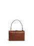 Back View - Click To Enlarge - GUCCI - Cat Lock' stud stripe leather handbag
